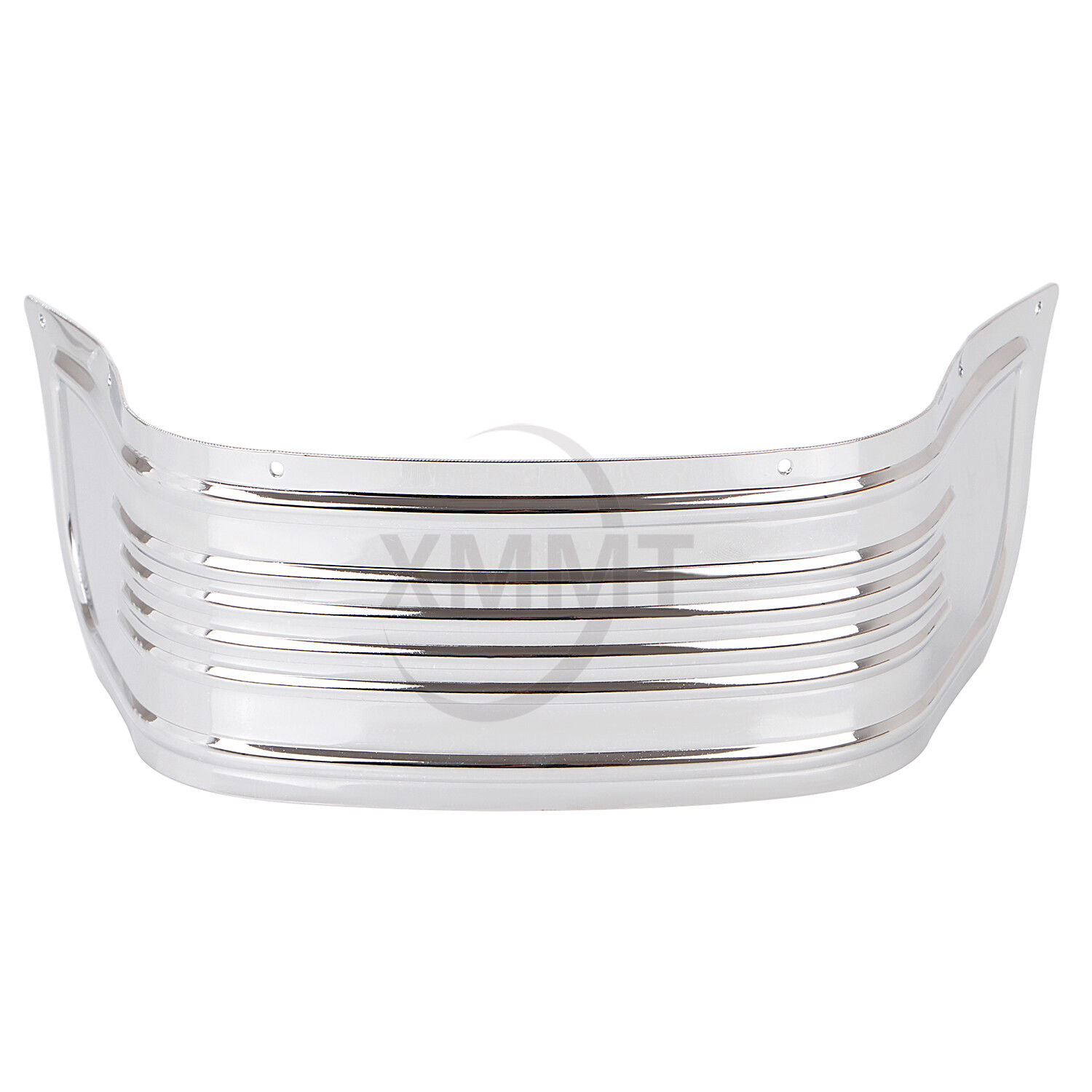 Chrome STEEL FRONT FENDER RIBBED SKIRT Fit For Harley Touring softail 1980-2013