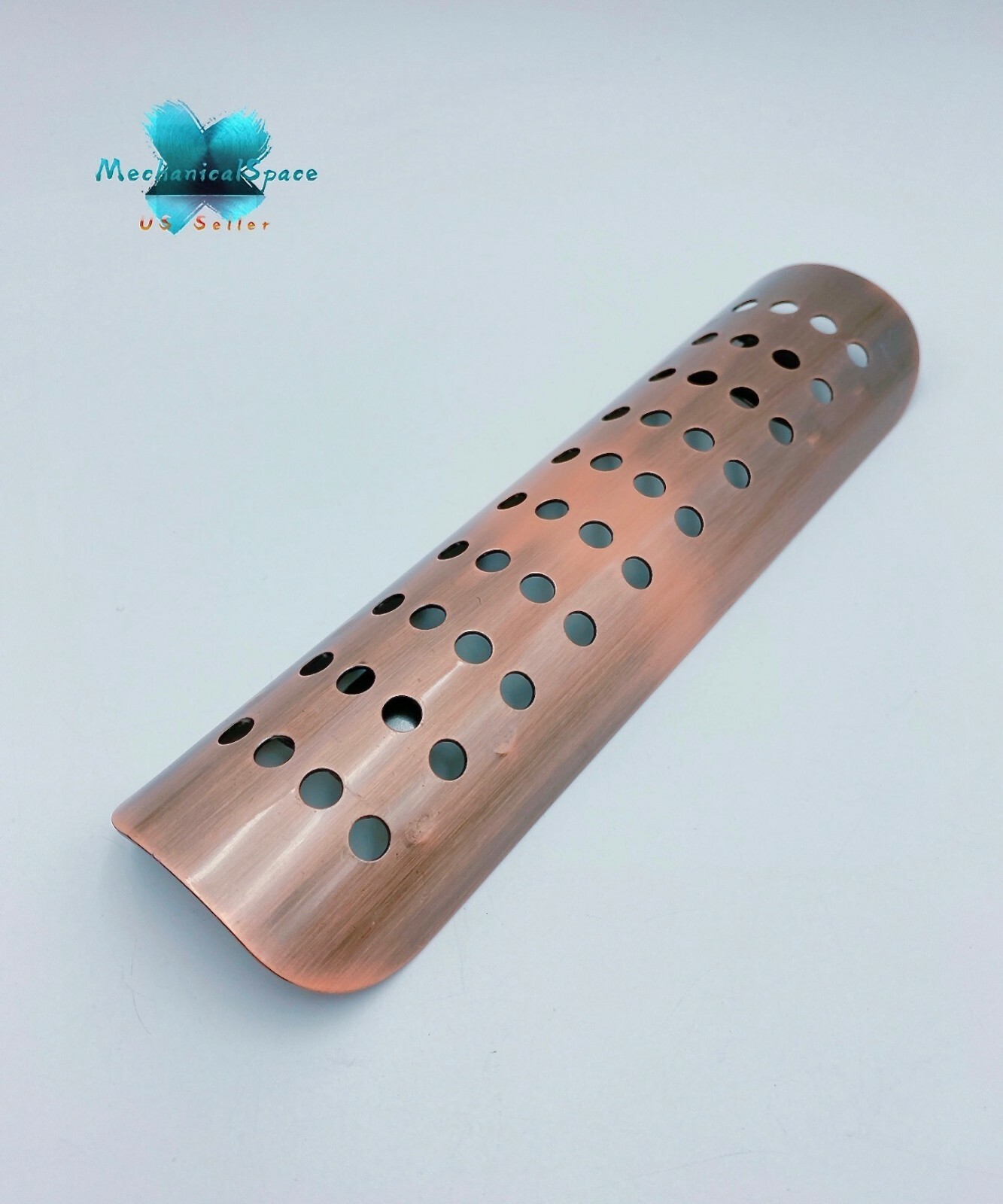 Universal Bronze Exhaust Muffler Pipe Heat Shield Cover Heel Guard Motorcycle