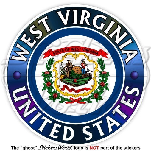 WEST VIRGINIA UNITED STATES of America, The Mountain State 100mm Sticker, Decal