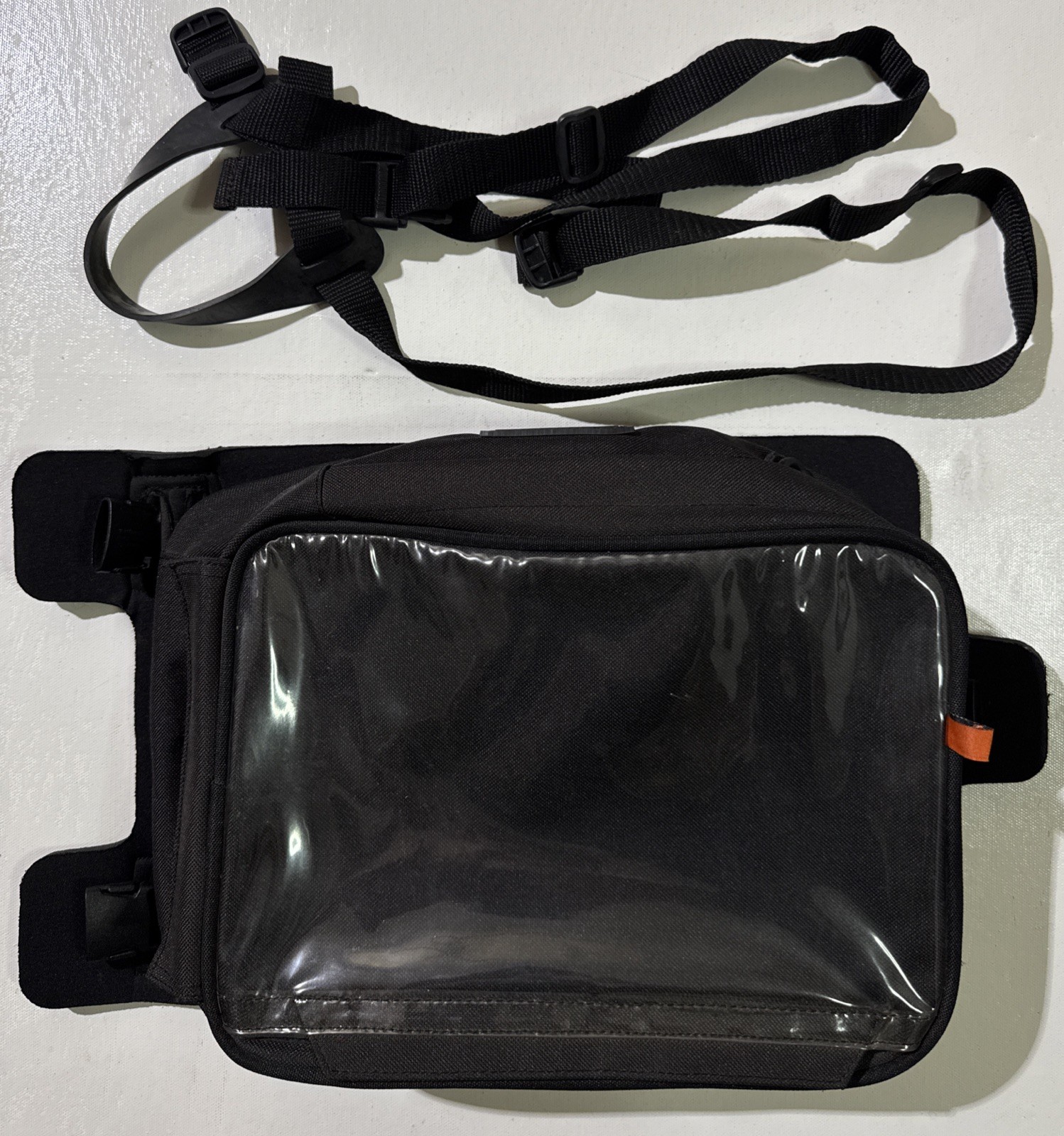 Nelson-Rigg Tank Bag TB-905 Black With Straps From Bottom And Clear Plastic Top