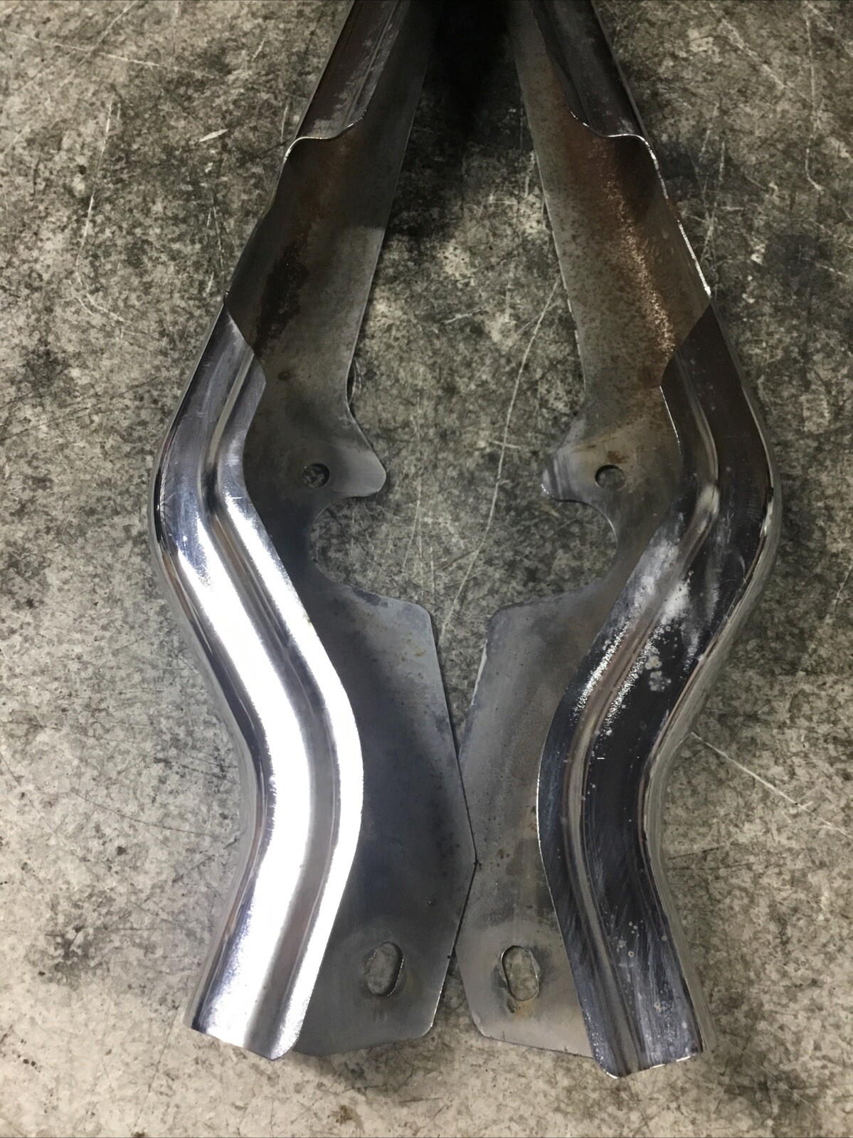 Harley Davidson OEM Chrome Rear Fender Strut Covers FLH FLT Touring LH RH
