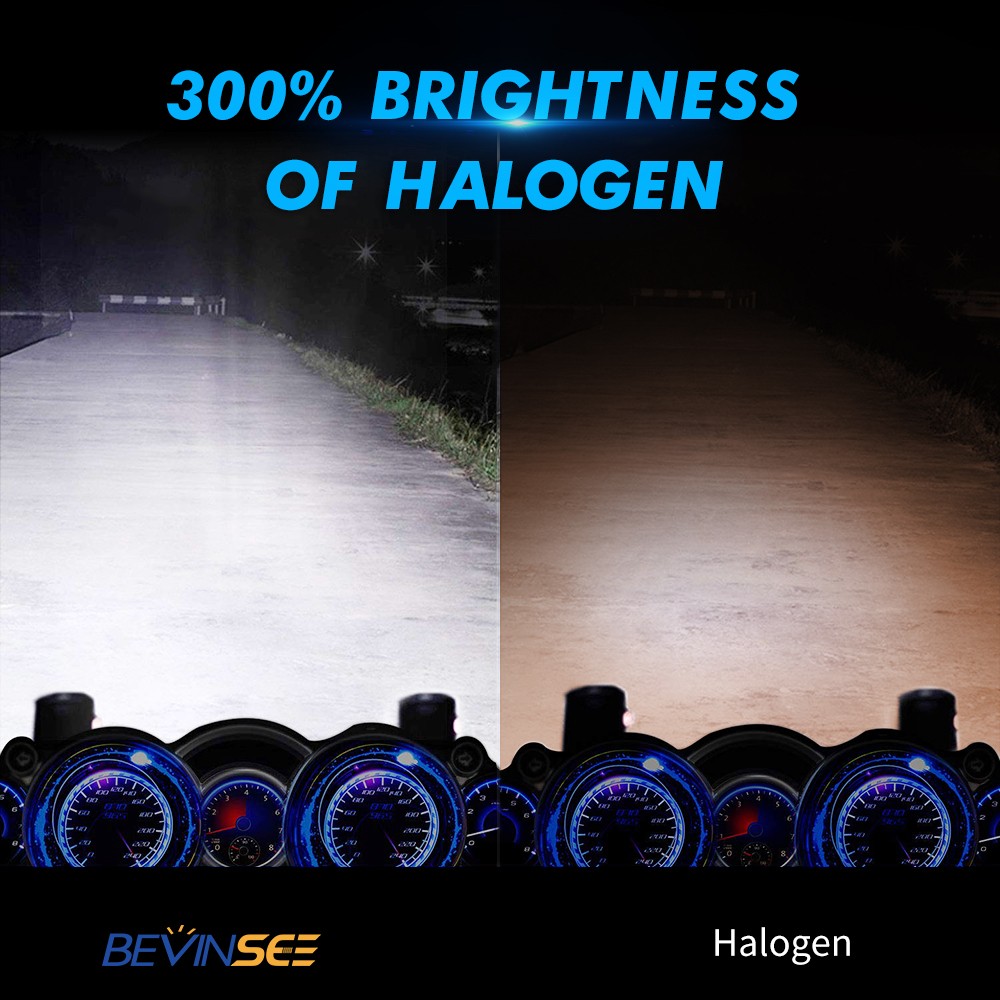 H7 LED Headlight Bulbs 6000K For Honda NRX1800 Rune 2004 2005 Bright Cold White