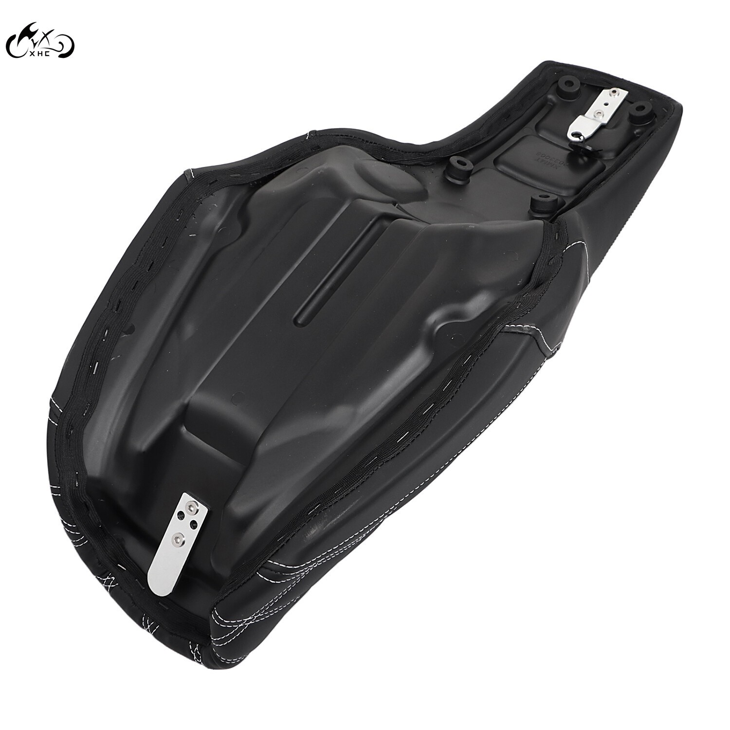 White Stitching 2up Rider Driver Passenger Seat For Harley Dyna 06-17 Street Bob