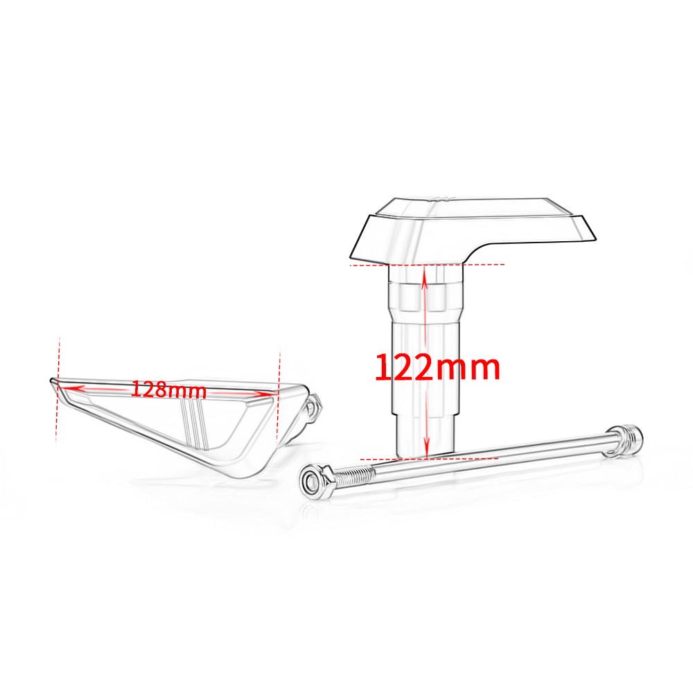 For Kawasaki Z 650 2017-2025 Motorcycle Frame Sliders Crash Protector Pads Z650
