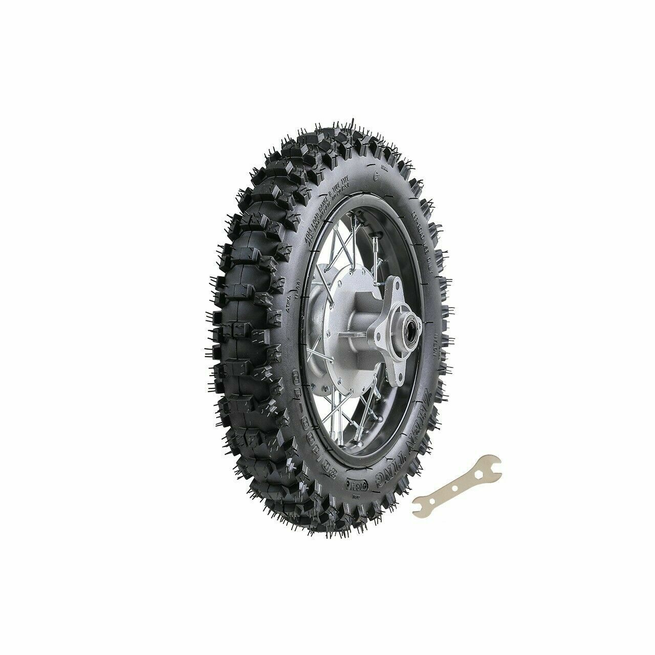 12mm 80/100-10 Rear Wheel Tire Rim Drum Brake Assembly For CRF50 XR50 TTR50 PW50