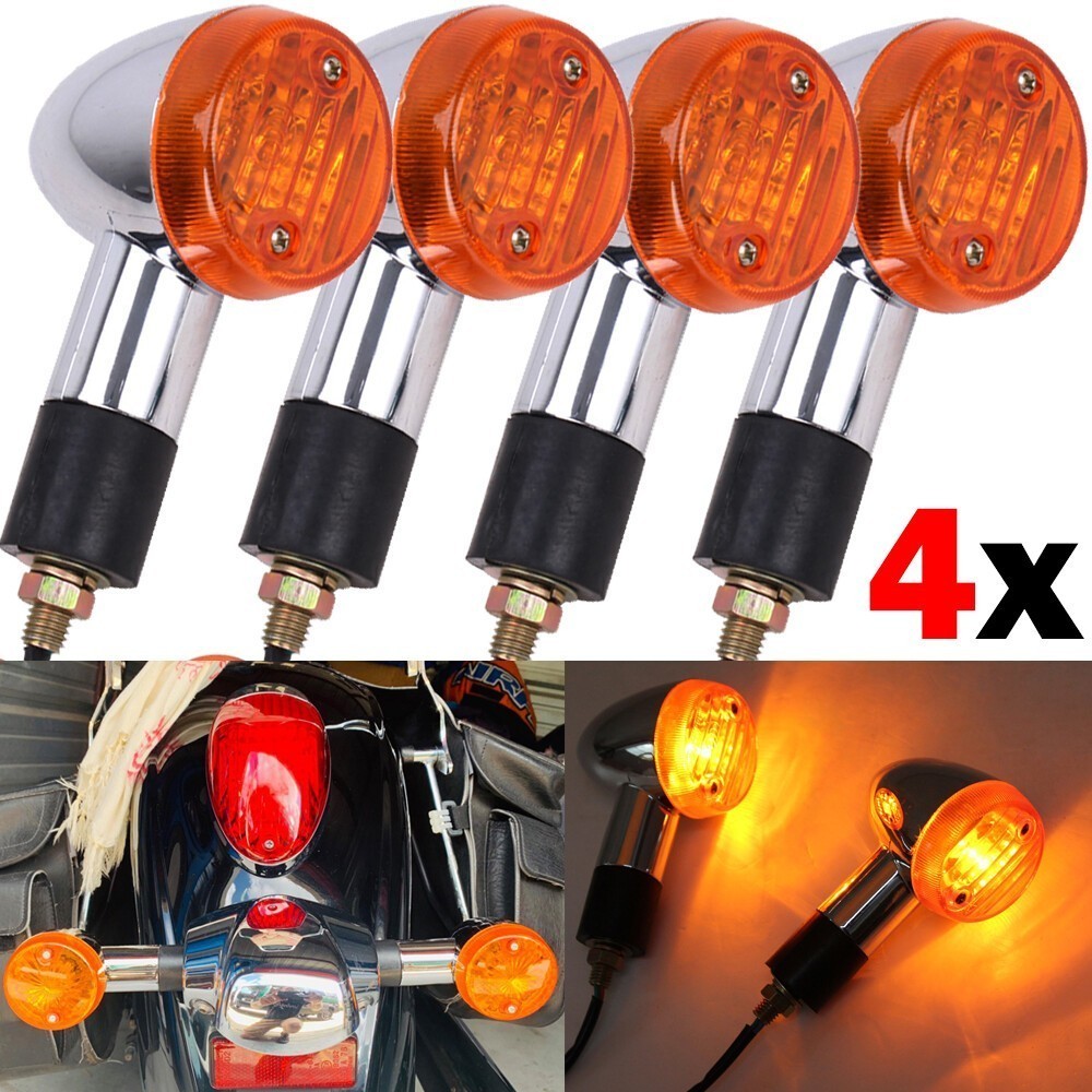 For Suzuki Intruder VL800 VL1500 VS1400 VS800 4X Turn Signal Light Blinker Amber