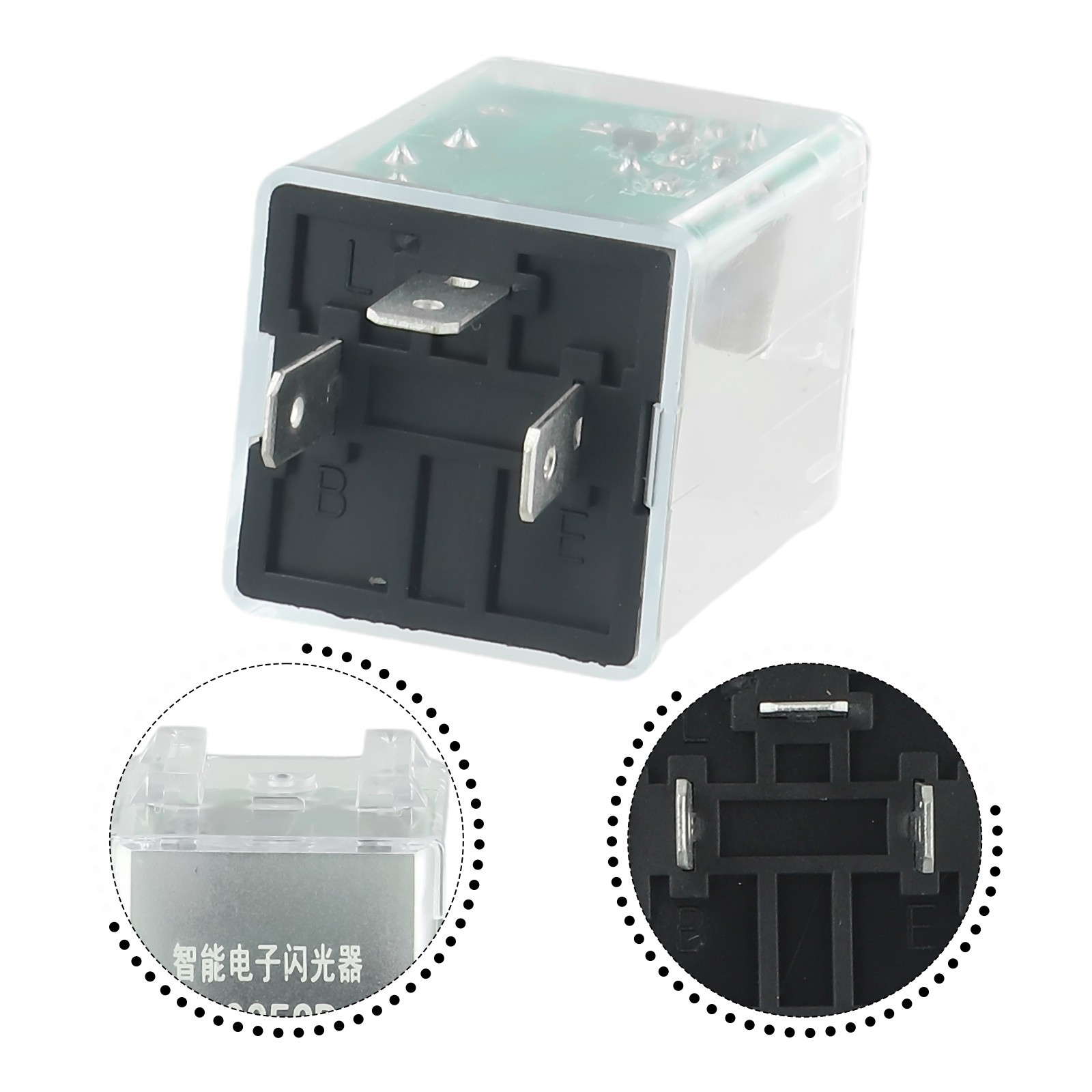 180W Flasher Relay Flasher Relay Clear DC 24V High Quality Plastic 180W