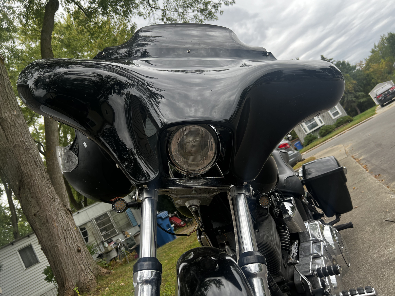 Honda Shadow Spirit 750 Batwing Fairing GLOSSY 6X9 W/ Tinted Windshield