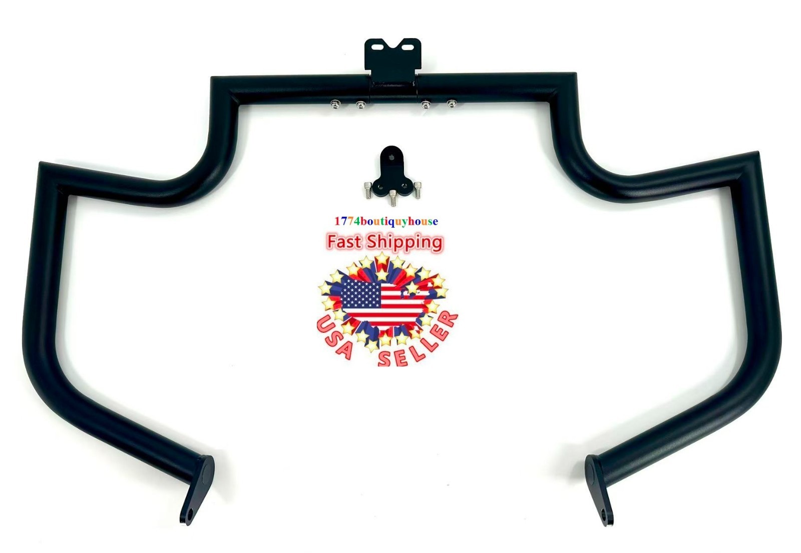 NEW BLACK Engine Guard Highway Freeway bar Kawasaki Vulcan VN1500P 01-1460 1.25″