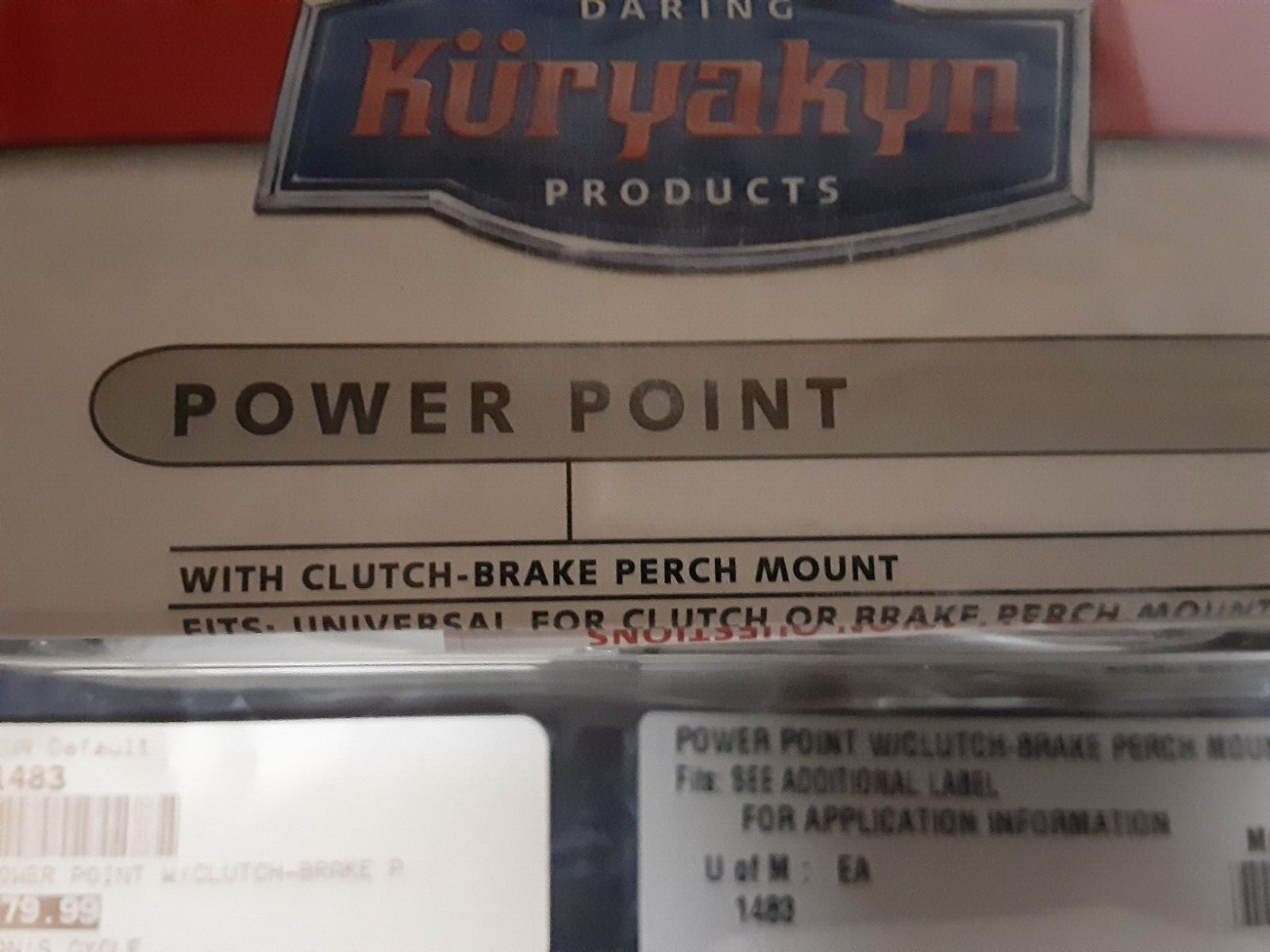 Kuryakyn Handlebar Clutch Brake Perch Mount Power Port Harley Chrome P/N: 1483