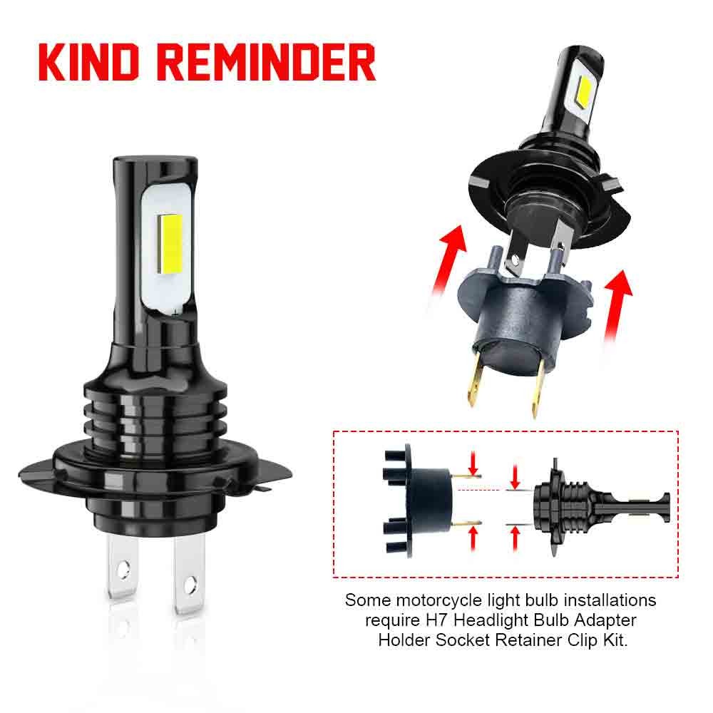 For Honda Silver Wing 600 Motorcycle LED Headlight H7 6000K Bright White BULBS
