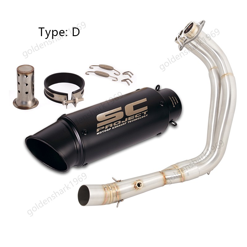 For Yamaha YZF R7 MT-07 2014-2025 Complete Exhaust System Header 51mm Mufflers