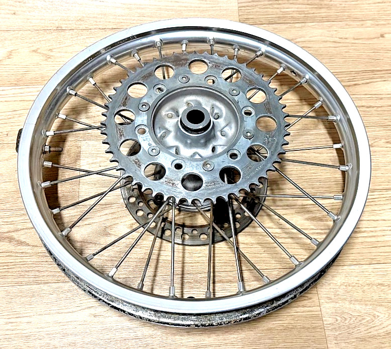 2000-2001 Honda CR125R OEM DID 19×1.85 Rear Wheel Rim Hub Spokes 42650-KZ4-J20