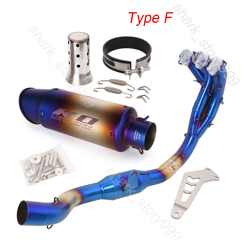 Full System Front Pipe Slip For Yamaha MT09 FZ09 20-23 Exhaust Muffler DB Killer