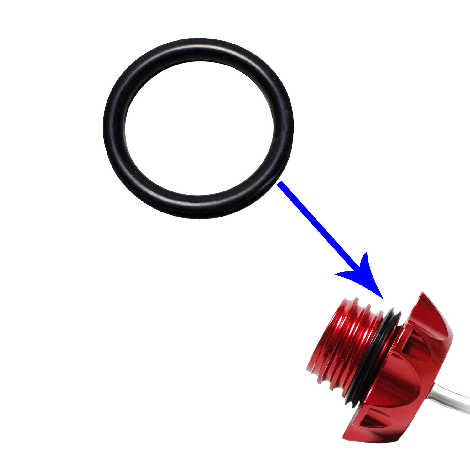 Rubber Gasket for Harley Davidson Fuel Gas Tank Cap No：61109-85D