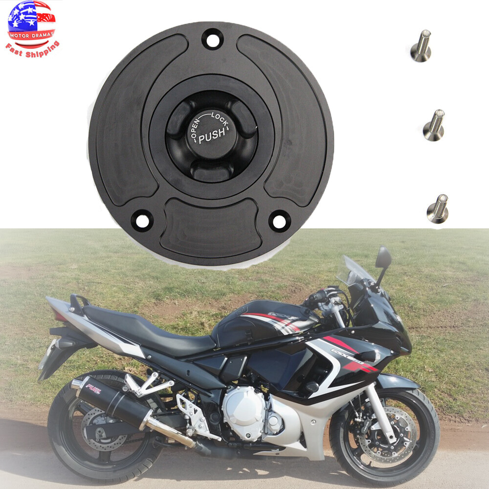 Fuel Tank Cap Motorcycle Keyless Gas For Suzuki GSXR1000 600 750 GSF650F Gladius