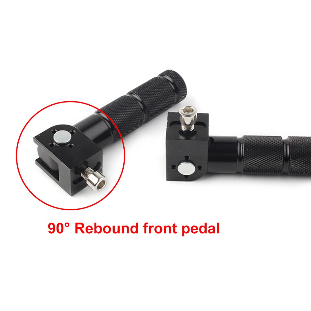 2x Universal CNC Foldable Foot Pegs Footrests For Motorcycle Bike Rear Pedals