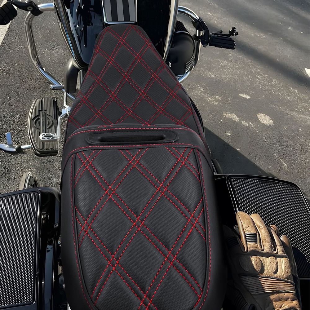 Diamond Thicker Comfortable Step Up Seat For Harely Electra / Road Glide 1997-07