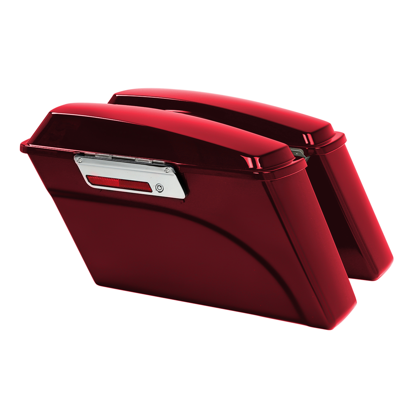 Left & Right Hard Saddlebags Red Fit For Harley Touring Road Glide 94-13