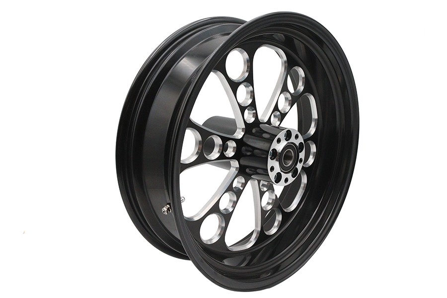 18 inch x 5.5 inch Kool Kat Rear Wheel Black Cut for Harley-Davidson
