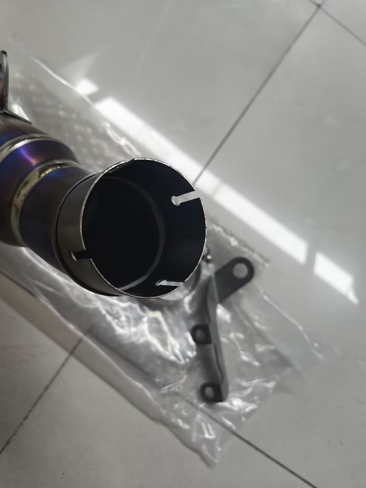 Slip On Motorcycle Exhaust Link Pipe Muffler For Aprilia RSV4 2015 2017-2026