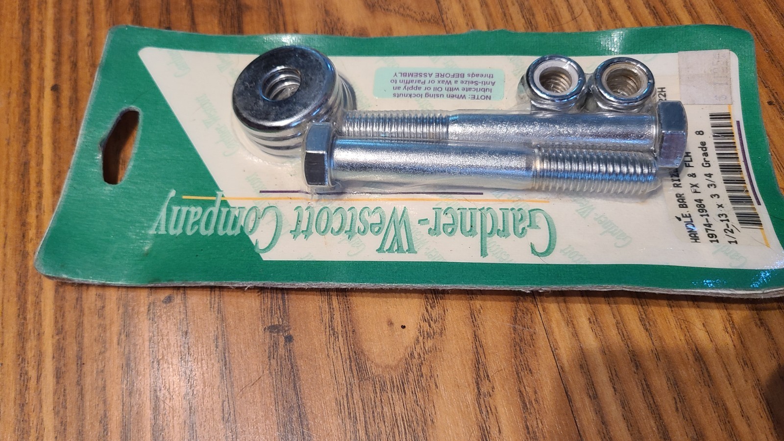 GARDNER-WESTCOTT HANDLEBAR RISER BOLT KIT 1974-1984 FX AND FLH C-80-122H