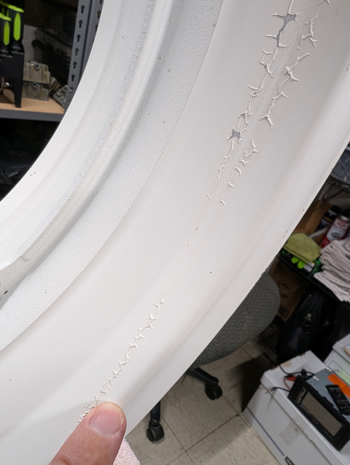 98-03 Suzuki TL1000R Rear 6 inch Wide Wheel Rim OEM White Hayabusa SRAD GSXR
