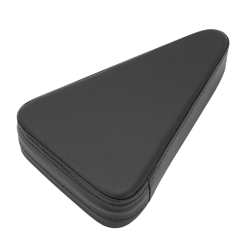 Passenger Backrest Sissy Bar Triangle Pad For Harley Suzuki Kawasaki Honda