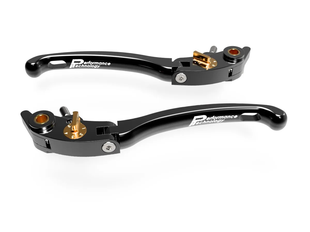 Brake / Clutch Adjustment Levers EGp1 BLK-GLD DBK Ducati Panigale 899 2013 2015