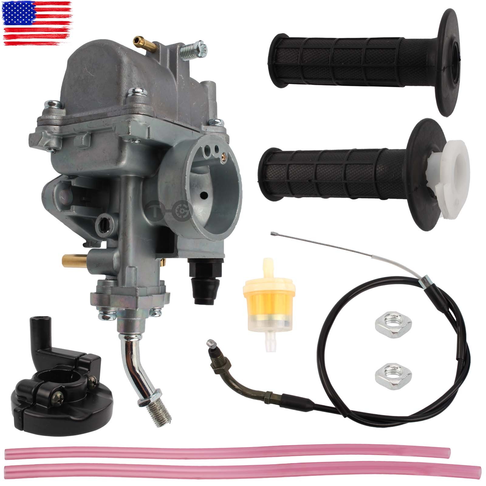 new ED-TTR90-Carb Carburetor & Handle grip & Throttle Cable For Yamaha TTR90