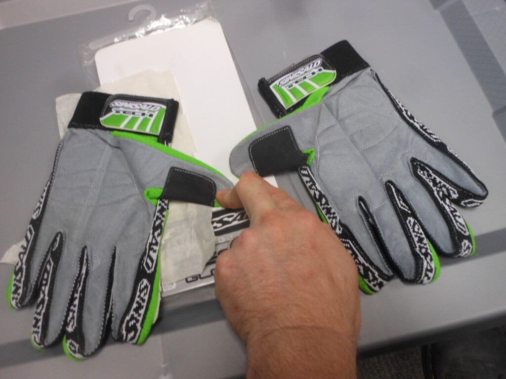 NOS Sinisalo Clarino Synthetic Leather Sport Tech Gloves Motocross MX Size 11 XL