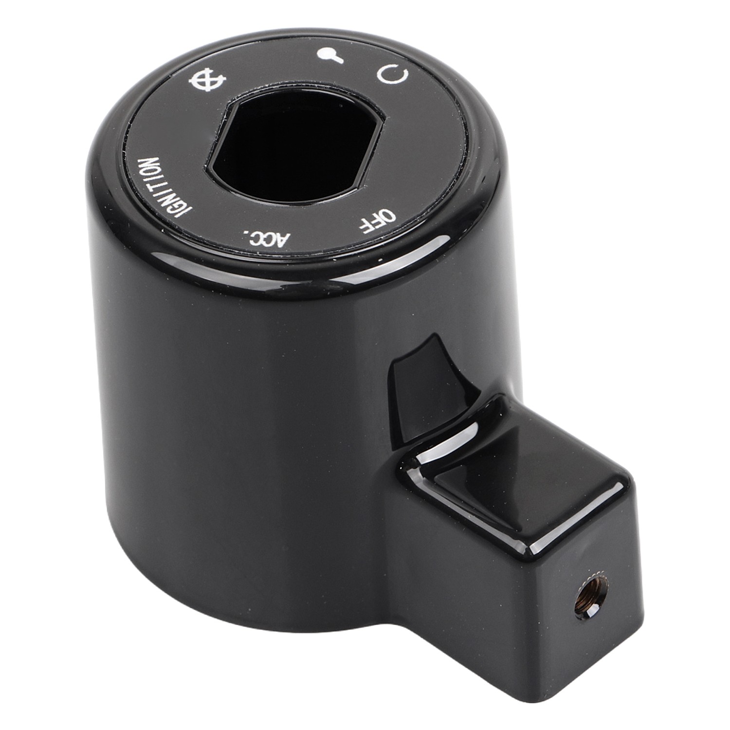 Gloss Black ABS Ignition Switch Cover For Harley Iron 883 Sportster 1200 XR1200X
