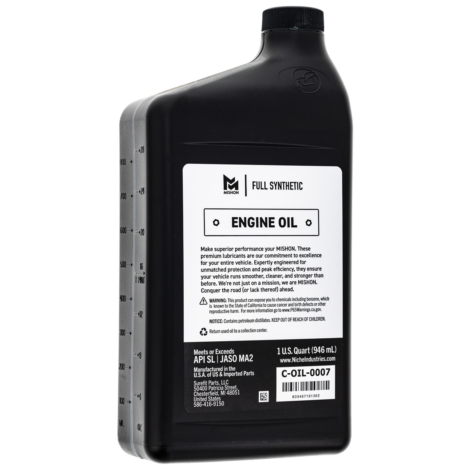 MISHON Engine Oil Change Kit for Suzuki Savage 650 DR650SE Boulevard S40