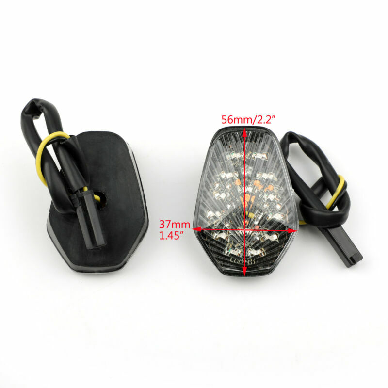 Clear Turn Signals Fit For Suzuki GSXR 600/750/1000 Flush Mount USA