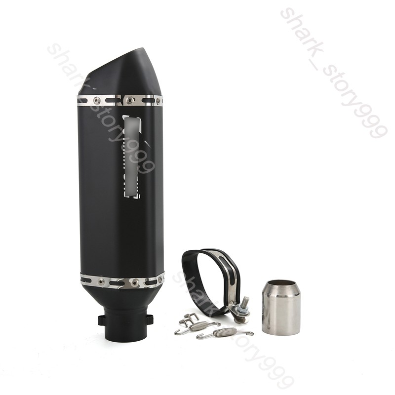 51-38mm Motorcycle Bike Slip On Exhaust Black Muffler Pipe DB Killer Silencer