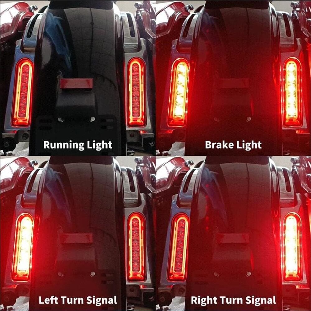 Accent Saddlebag Filler Support LED Inserts Light Fit For Harley Touring 2014-UP