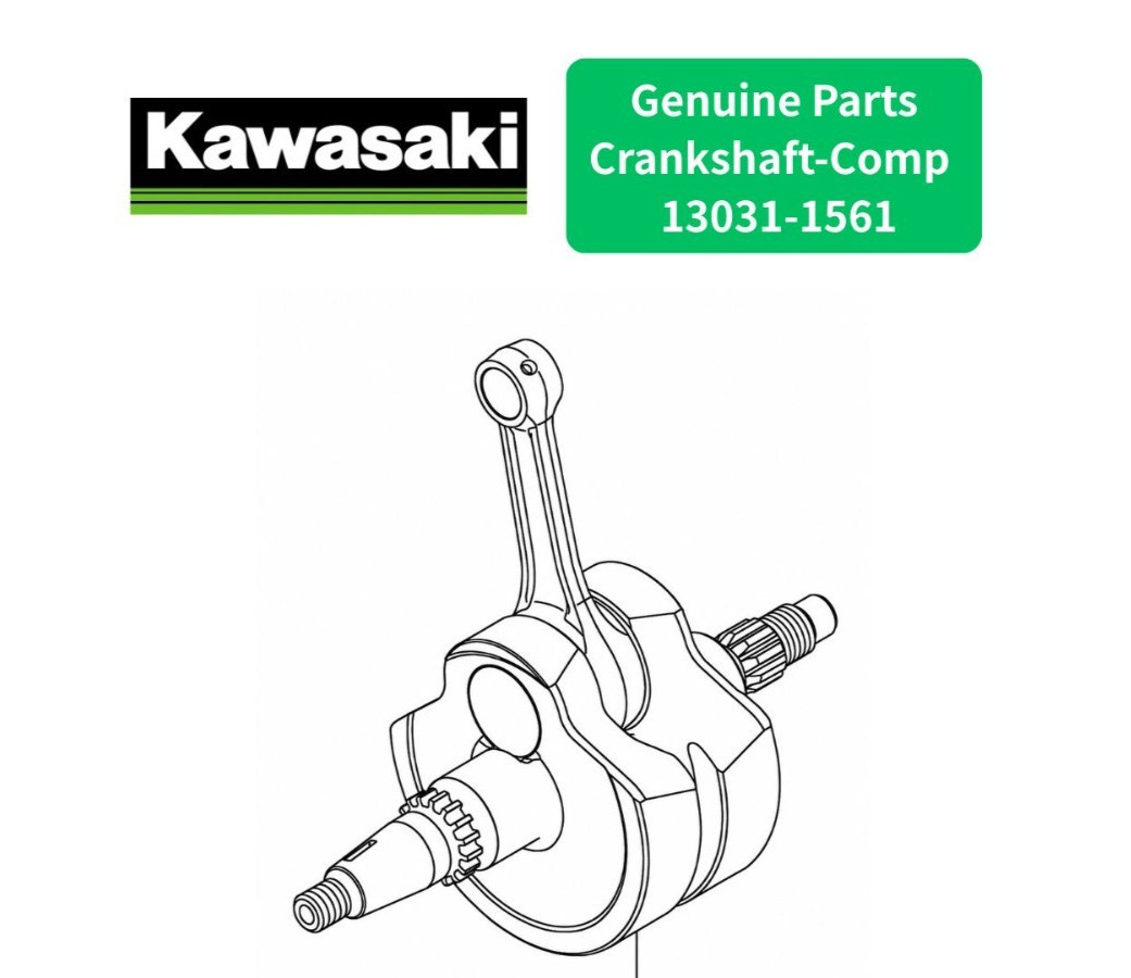 Kawasaki Genuine KX250 KX250X Crankshaft Comp 13031-1561 OEM 2025-2026 Japan