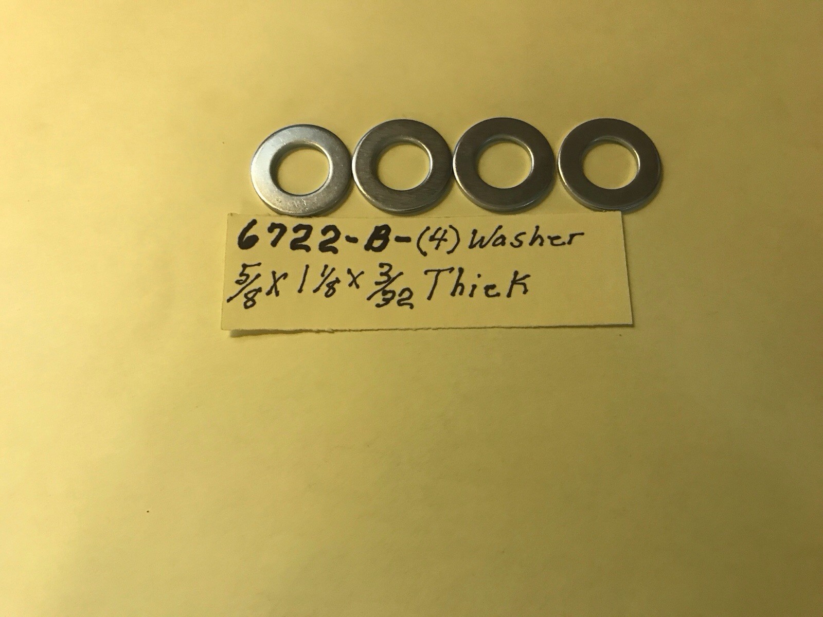 Harley 6722B (4) Washers For Shock Stud 5/8X1-1/8×3/32 Thick Zinc Plated BigTwin
