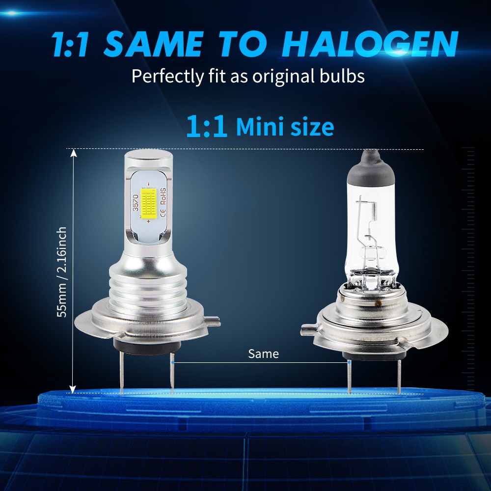 H7 LED Headlight Bulbs 6000K For Honda NRX1800 Rune 2004 2005 Bright Cold White