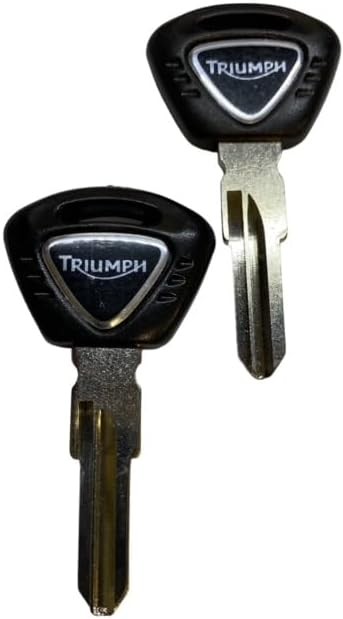 2 pcs Triumph Motorcycle Key Blank Key Blanks NO Transponder (TMC1 Chrome)