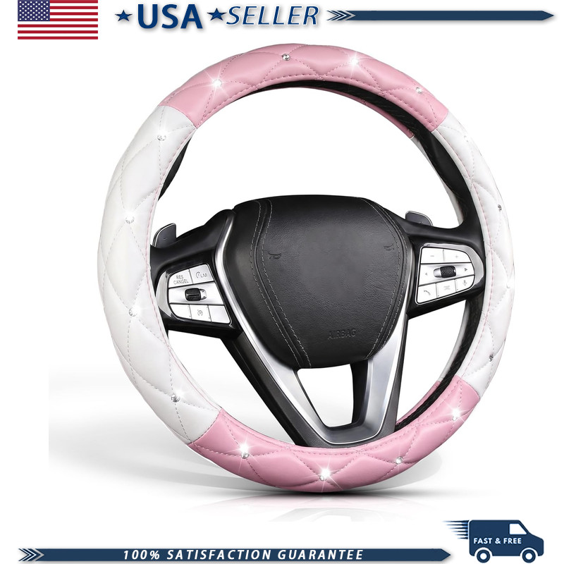 Steering Wheel Cover Pink Car Interior