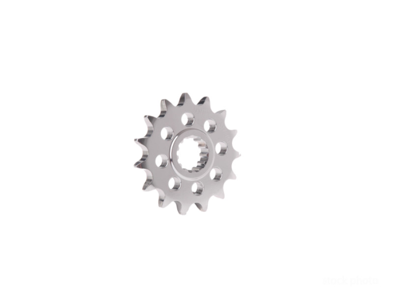 Vortex Racing Steel Front Sprocket 520 14 Tooth – Silver for Powersports