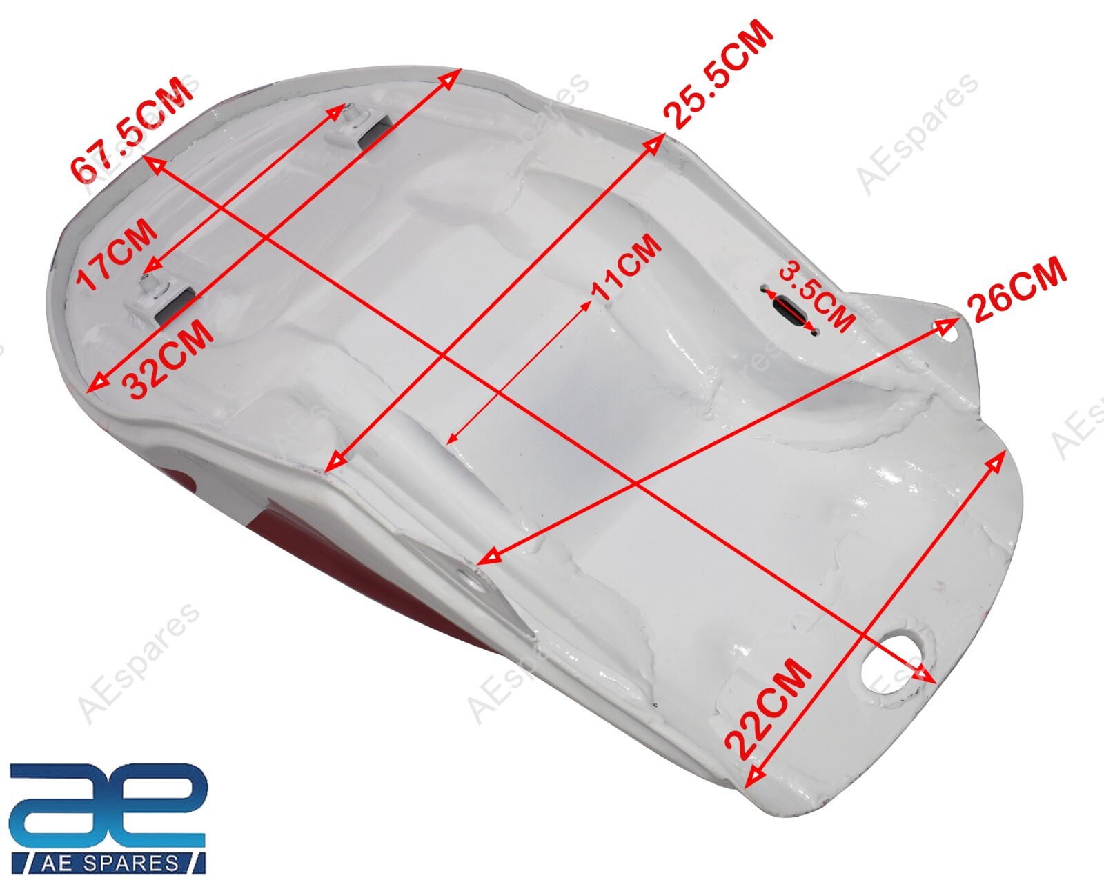 For Yamaha RD 350 RD350R Aluminium Alloy Painted Gas Fuel Petrol Tank Repro ECs