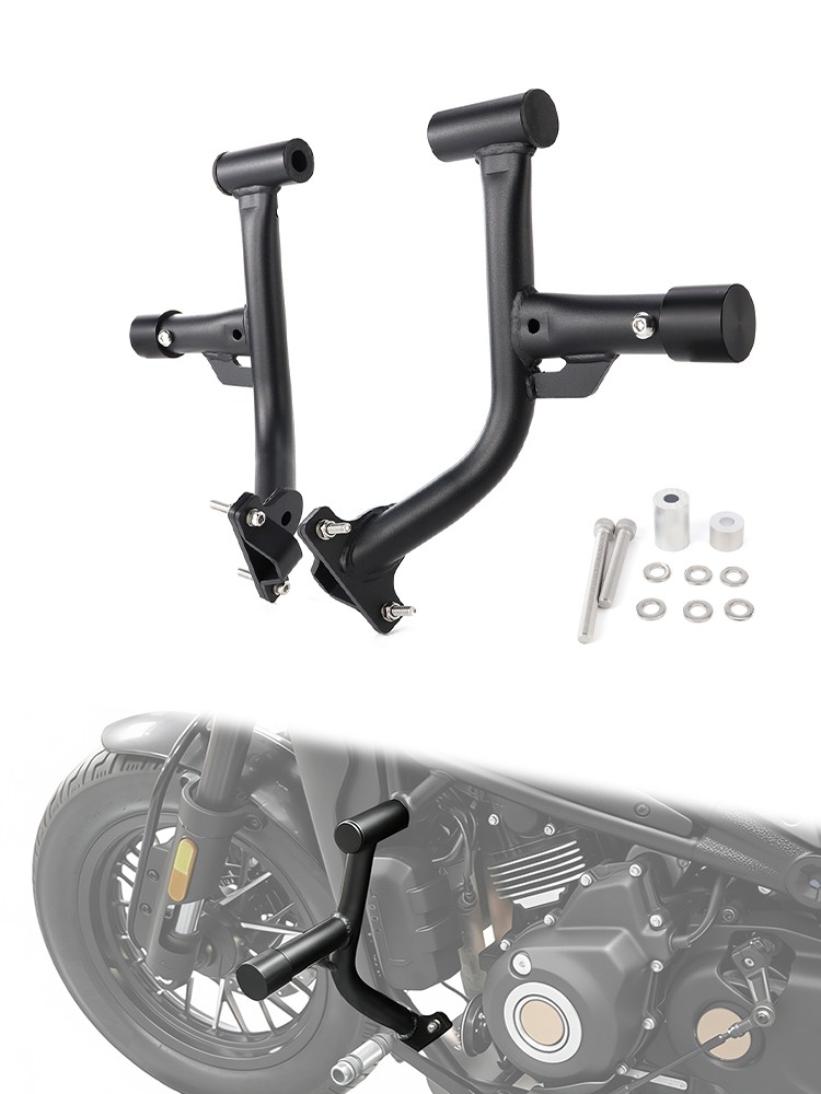 Highway Peg Crash Bar Rider Footpeg Kit Fit For CFMOTO 450CL-C 2024-2026