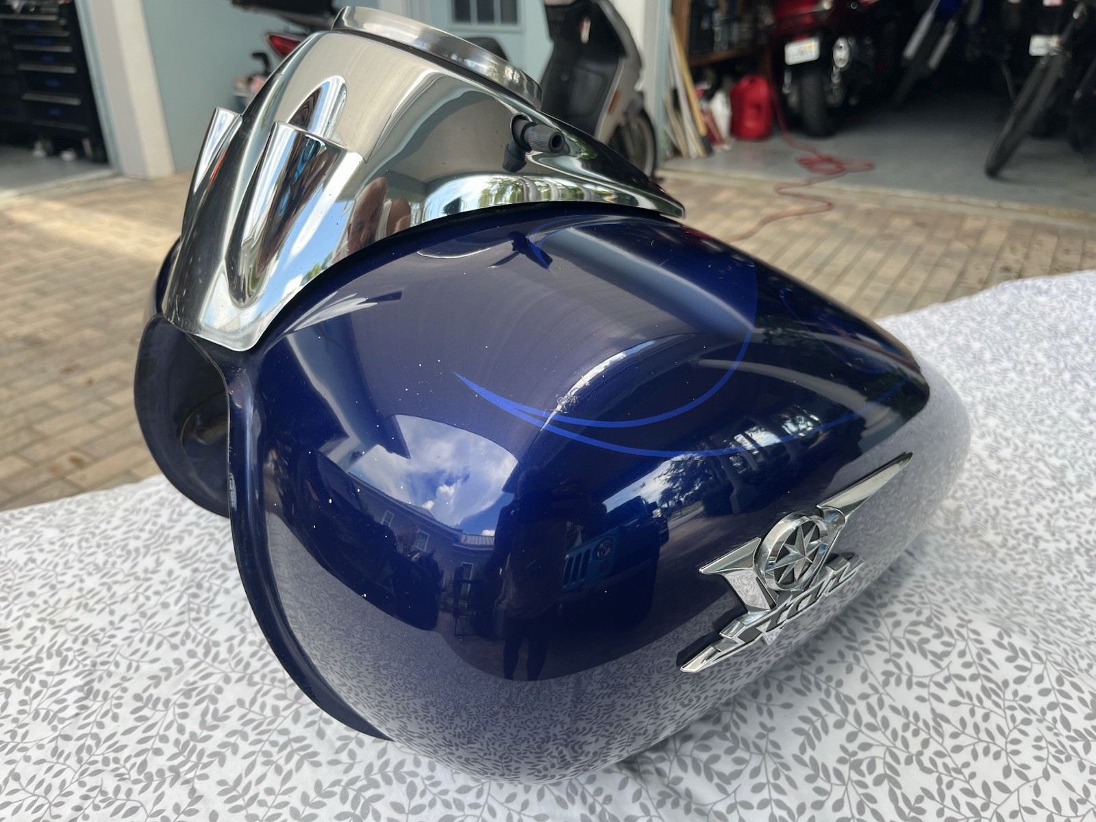 Yamaha OEM V-Star VStar XVS 650 XVS650 Gas Fuel Tank Petrol NO LEAKS/RUST VIDEO