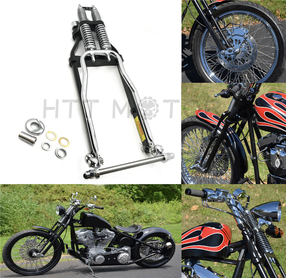 Springer Front End -4″ Under Black For Harley sportster bobber chopper dna