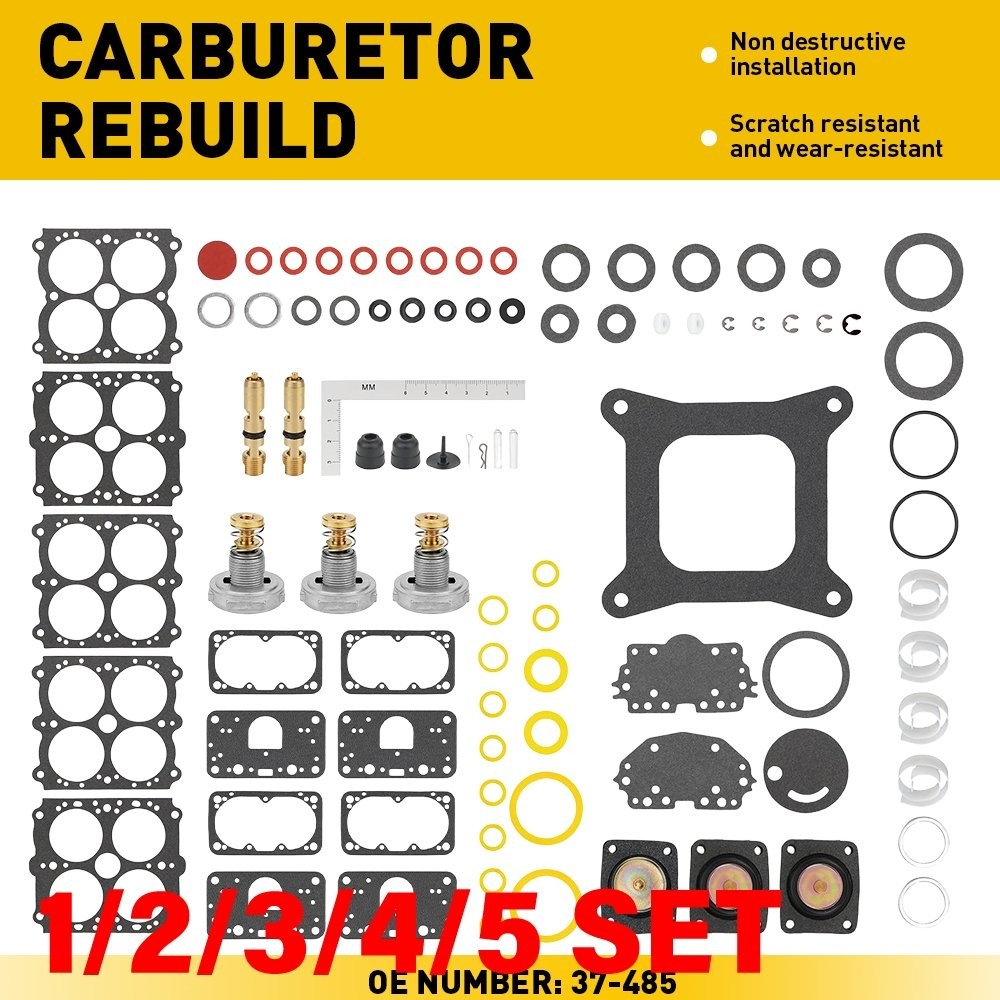 37-485 Carburetor RebuildKit For 4150 4 Barrel Double Pumper Carb 1-5SET
