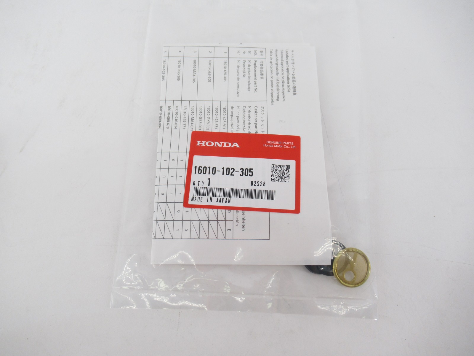 Genuine OEM Honda 16010-102-305 Carburetor Gasket Kit 1976-1978 ATC90 1976 CT