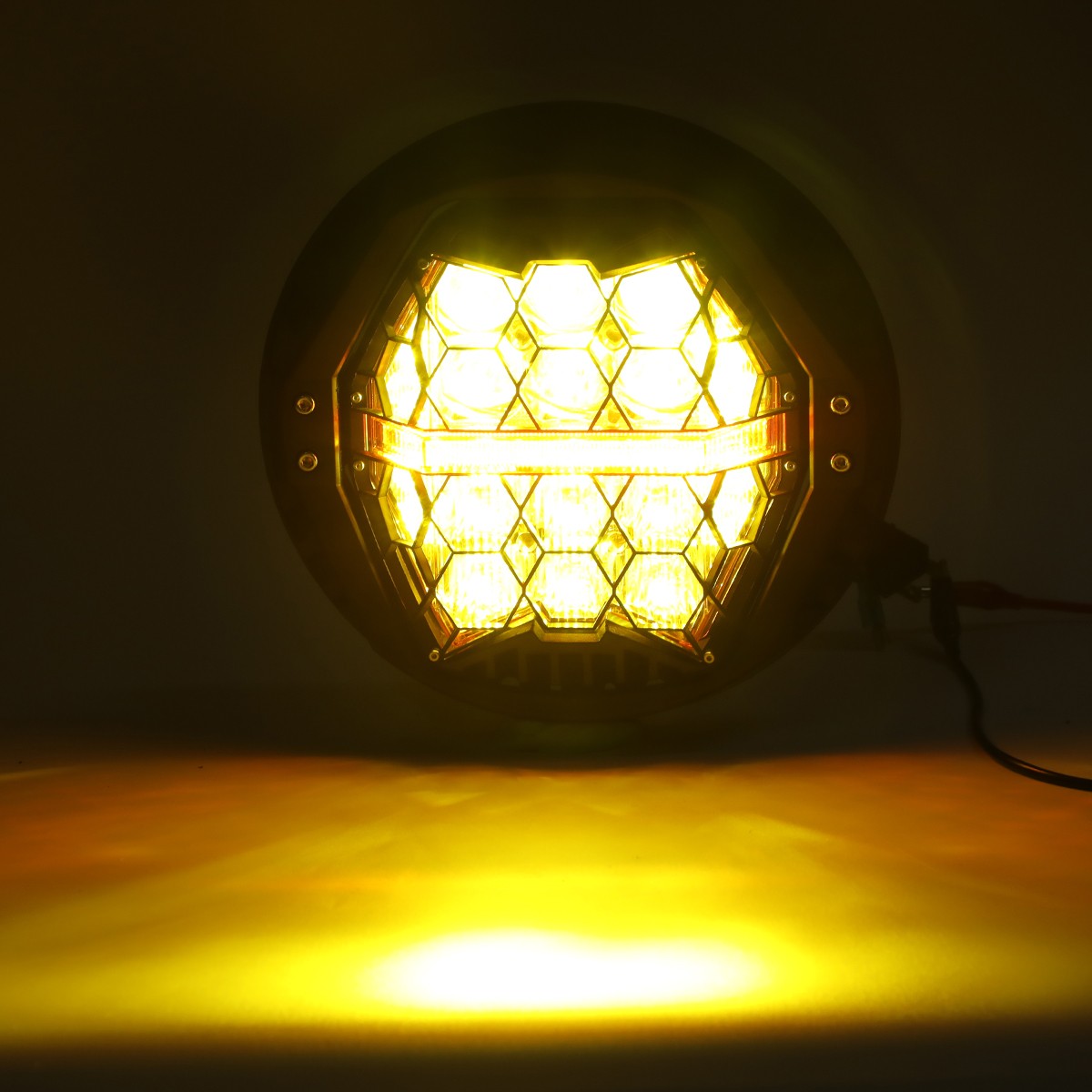 Yellow Lens for Harley Street Glide 2006-2023 7″ Round LED Headlight w/DRL Hi-Lo