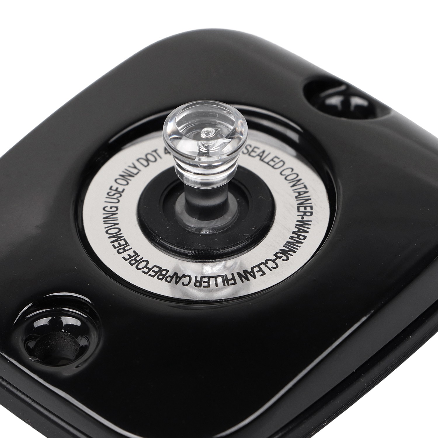 Gloss Black Front Brake Master Cylinder Cover For Harley Softail Springer FXSTS